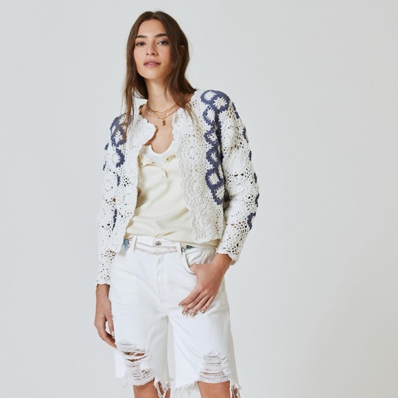 Anthropologie Crochet Kimono Jacket - Picture 2 of 10